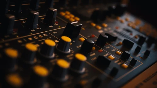 Professional Audio Mixing Console - Music Production & Sound Recording