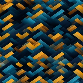 Blue and Yellow Geometric Pattern for Backgrounds