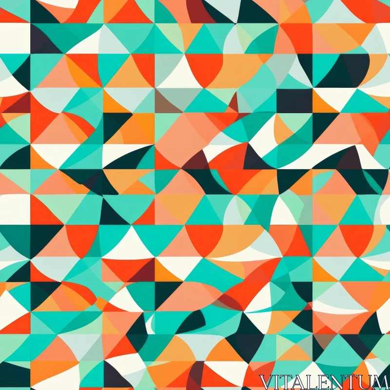 Bold Geometric Pattern - Unique Design AI Image