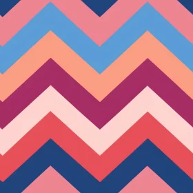 Chevron Vector Pattern in Pink and Blue