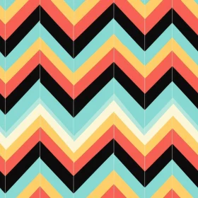 Colorful Chevron Vector Pattern for Fabric and Wallpaper