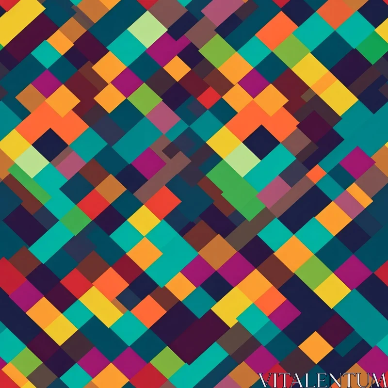 AI ART Colorful Geometric Pattern for Backgrounds and Textures