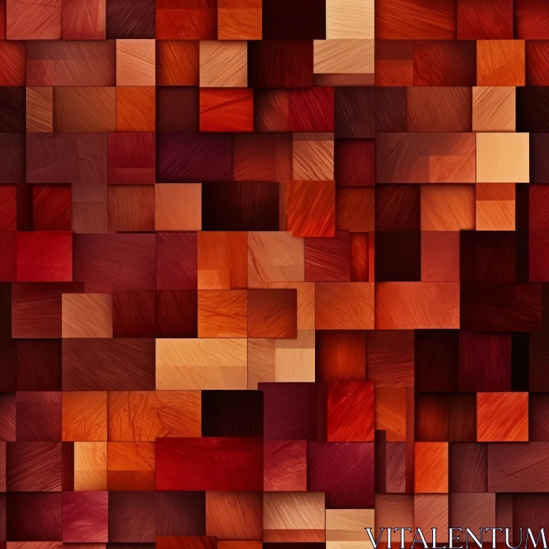 Seamless Red Tint Wood Texture AI Image