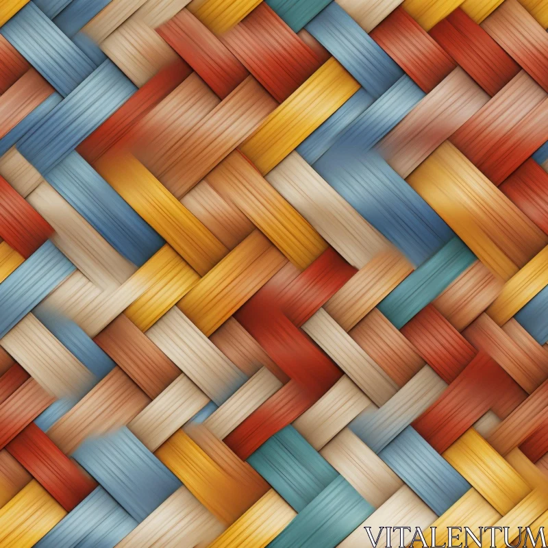 AI ART Wicker Basket Pattern - Textured Design