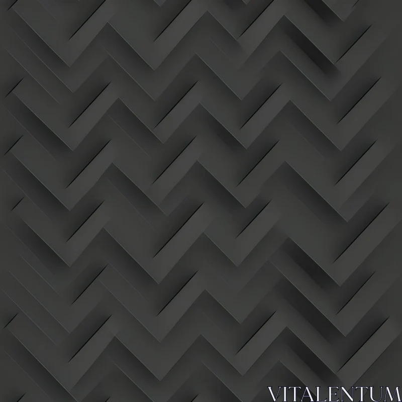 Elegant Black and Gray Chevron Pattern AI Image