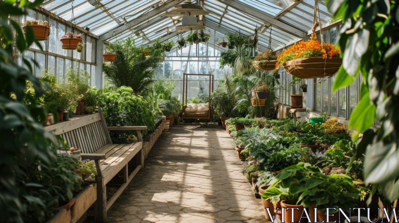 AI ART Captivating Greenhouse: A Haven of Nature's Beauty