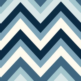 Blue and White Chevron Vector Pattern
