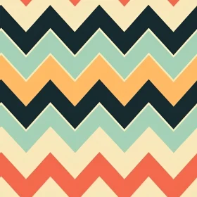 Retro 70s Chevrons Seamless Vector Pattern