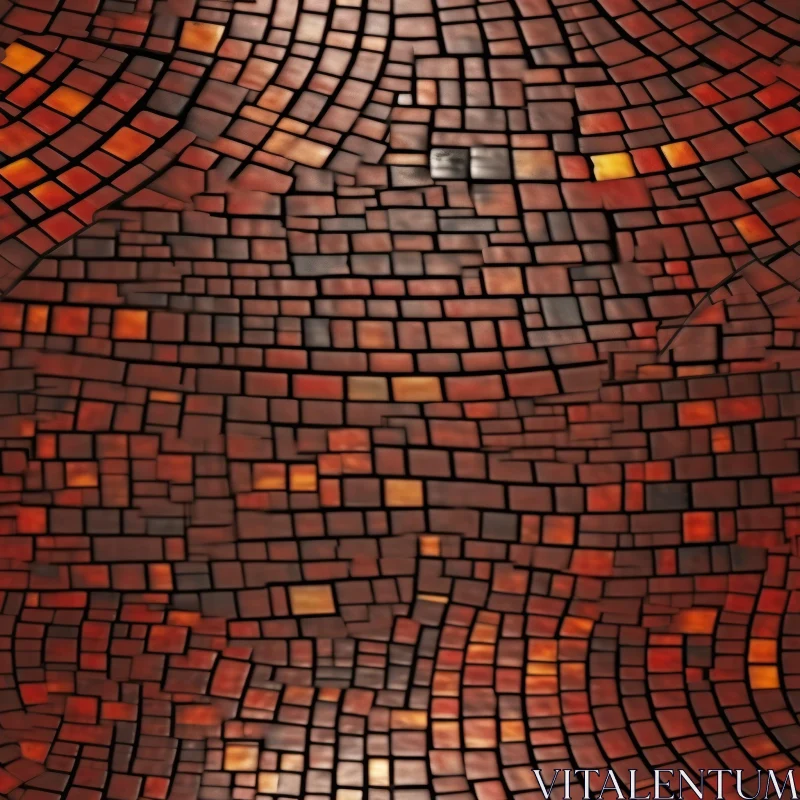 Warmth and Richness: Mosaic Floor Textures AI Image