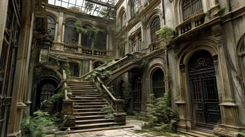 Eerie Abandoned Mansion: A Captivating Image of Mystery and Intrigue