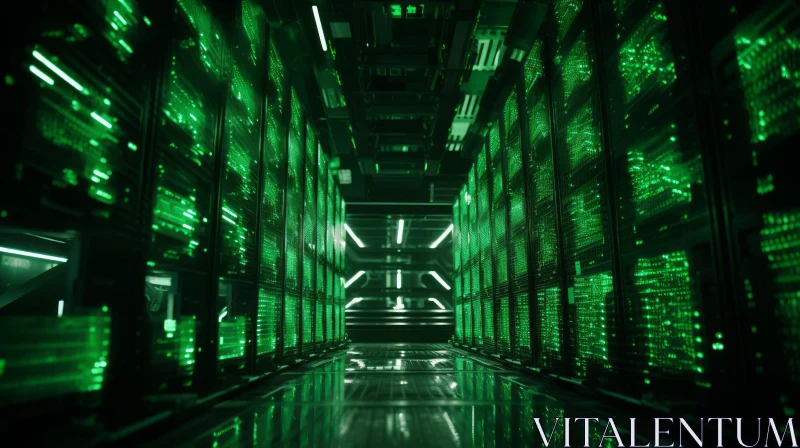 Enigmatic Data Center - Secure Storage and Processing Environment AI Image