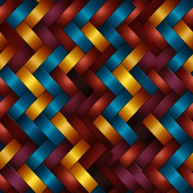Luxurious Woven Metallic Ribbon Pattern