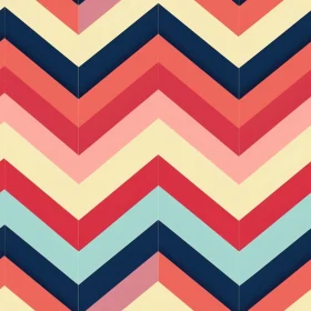 Retro Geometric Chevron Stripes Pattern