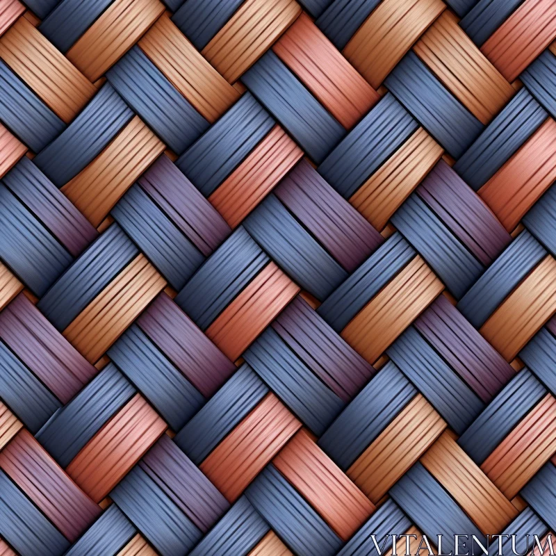 AI ART Woven Basket Texture - Seamless Design Element