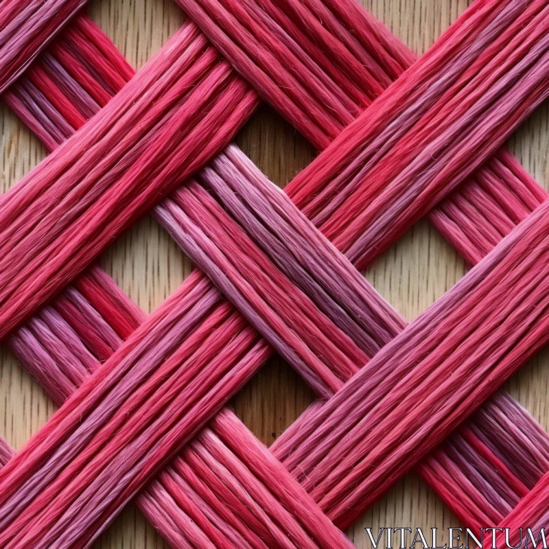 Pink and Purple Woven Pattern - Seamless Fabric Texture AI Image