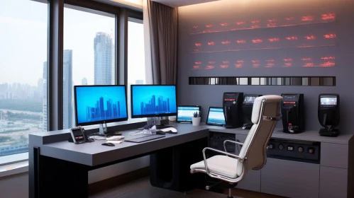 Modern Office with City View
