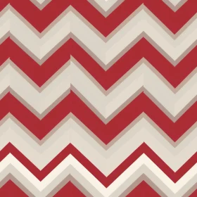 Red, Beige, and White Chevron Stripes Pattern