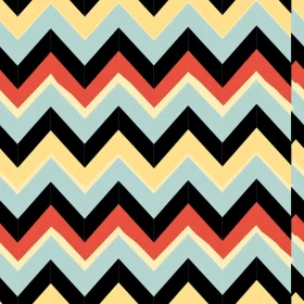 Retro Zigzag Chevrons Seamless Pattern