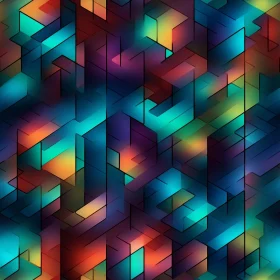 Abstract Geometric Pattern - Visual Chaos and Movement