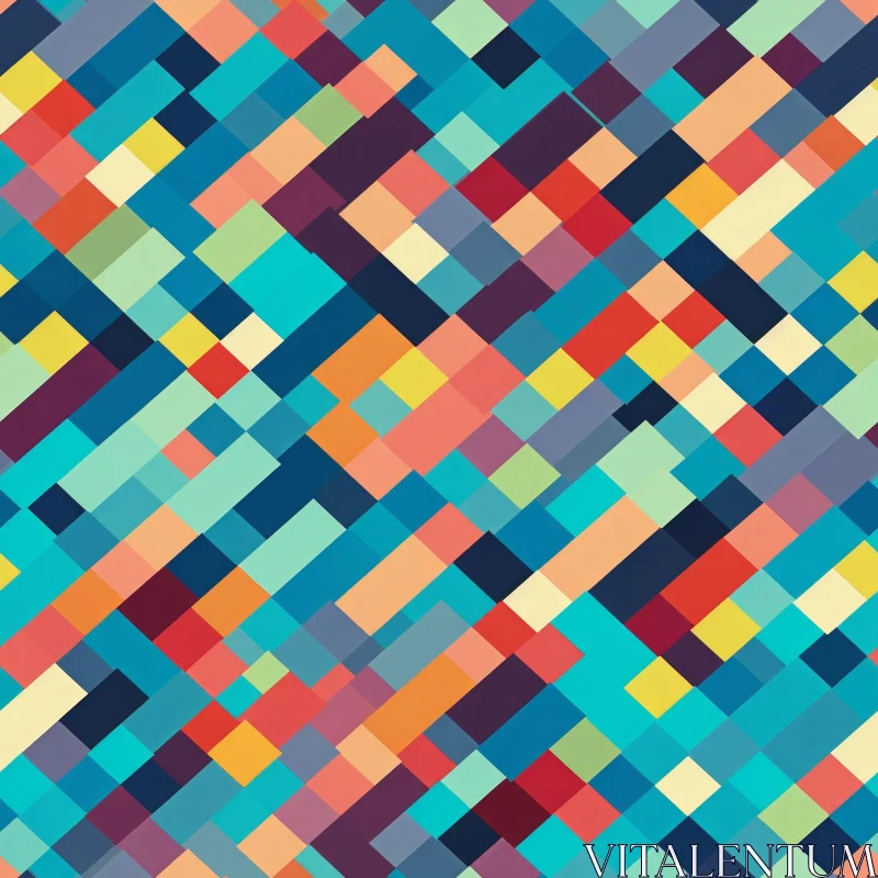 AI ART Colorful Abstract Geometric Pattern