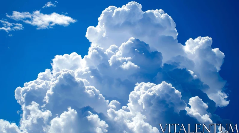 White Fluffy Clouds Photography | Captivating Sky Scene AI Image