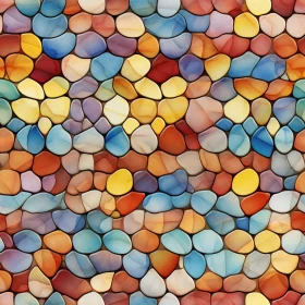 Cheerful Multicolored Pebbles Seamless Pattern