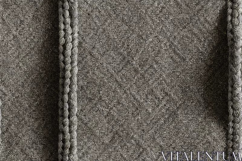 Gray Wool Cable Blanket from Ivy League: Finely Rendered Textures AI Image