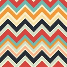 Retro Zig Zag Chevrons Vector Pattern