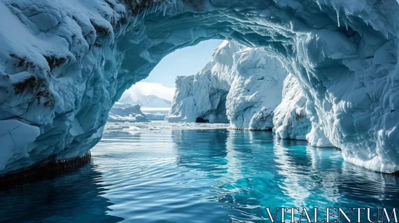 AI ART Discover the Enchanting Beauty of an Ice Cave | Nature Photography