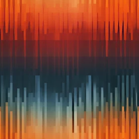 Orange and Blue Vertical Stripes Background