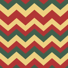 Colorful Chevron Pattern on White Background
