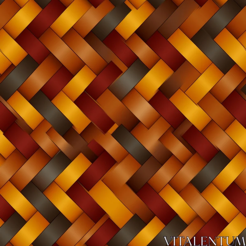Warm Woven Basketweave Pattern AI Image