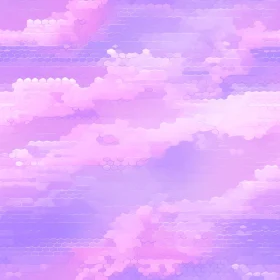 Dreamy Pink and Purple Clouds Pattern