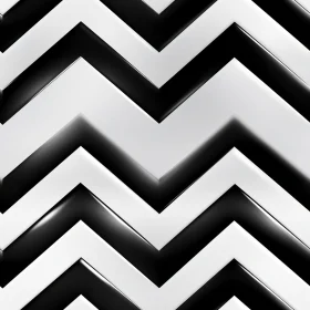 Modern Black and White Zigzag Pattern | Vector Illustration