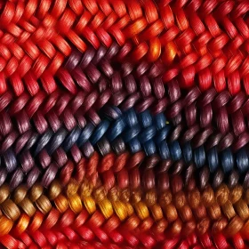Colorful Woven Fabric Close-Up