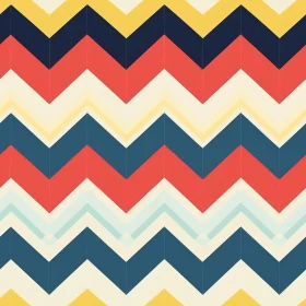 Retro Geometric Chevron Stripes Pattern