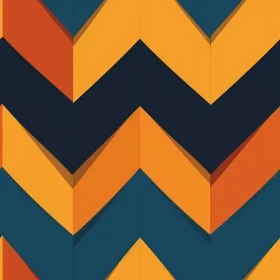 Retro Geometric Chevrons Pattern in Bright Colors