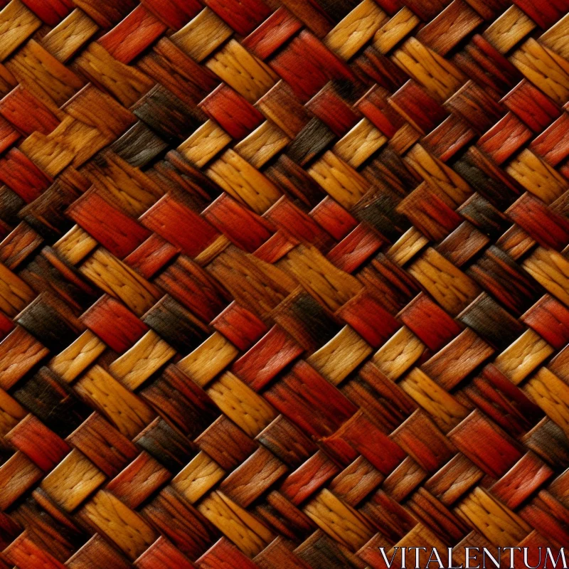 Wicker Basket Seamless Texture for Web Backgrounds AI Image