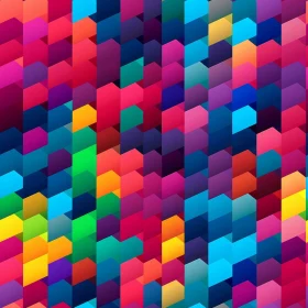 Colorful Abstract Geometric Pattern - Energy in Motion