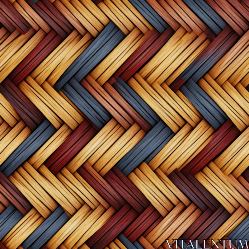 Warm Wicker Basket Texture for Digital Projects AI Image