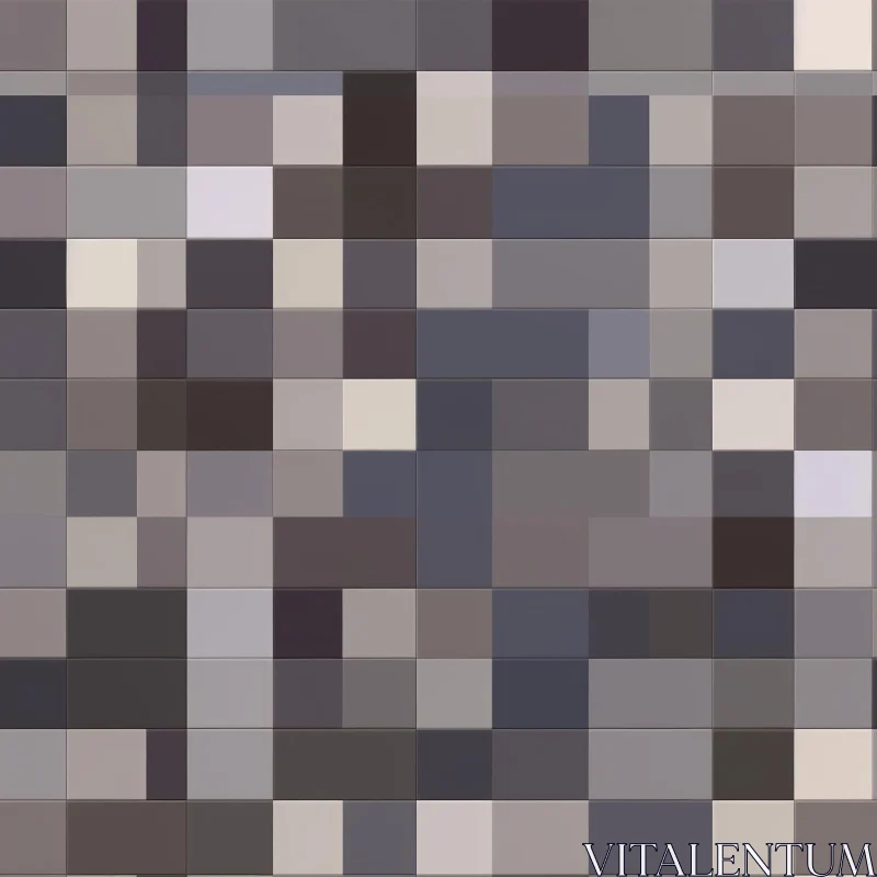 Gray and Brown Mosaic Tile Pattern for Website Backgrounds AI Image