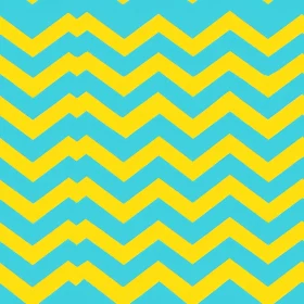 Yellow and Blue Chevron Zigzag Pattern