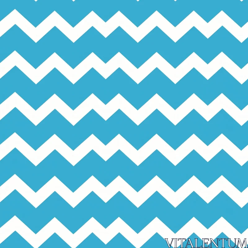 Blue and White Chevron Pattern Background AI Image