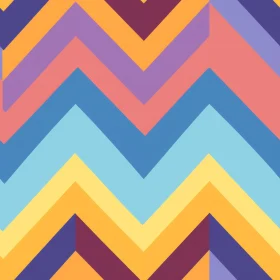 Colorful Chevrons Zigzag Pattern for Fabric and Wallpaper
