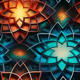 Interlocking Geometric Shapes Pattern