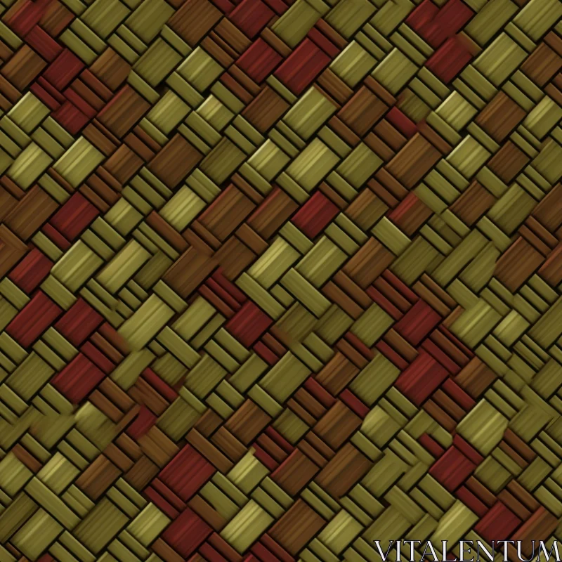 AI ART Realistic Wicker Basket Texture for Creative Projects