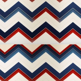 Red, White, and Blue Chevron Seamless Pattern