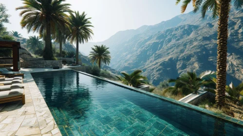 Stunning Swimming Pool with Majestic Mountain View