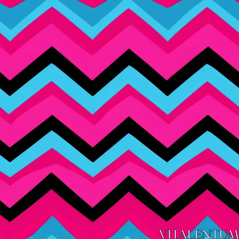 Colorful Chevron Zigzag Seamless Pattern AI Image