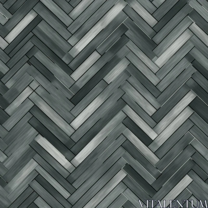 Dark Wood Herringbone Parquet Texture AI Image